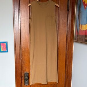 Everlane Sleeveless Brown Midi Dress
